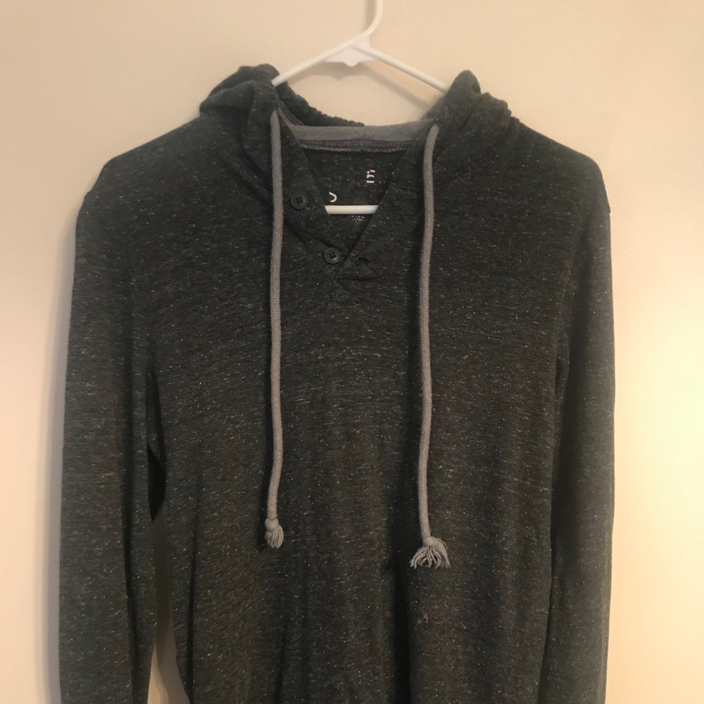 Aeropostale 2 Button Grey Hoodie